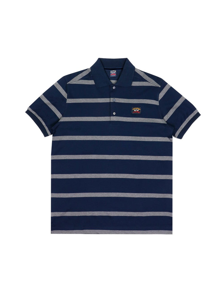 Stripe Cotton Polo Shirt