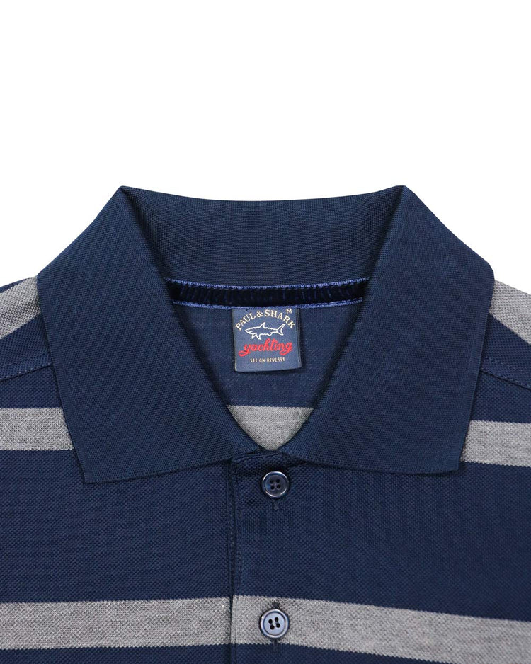 Stripe Cotton Polo Shirt - ISSI Outlet