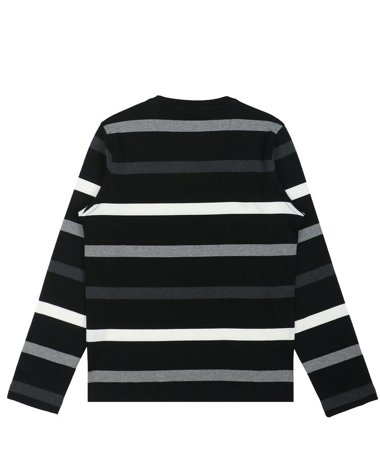 Long Sleeves Stripe Cotton T-Shirt - ISSI Outlet