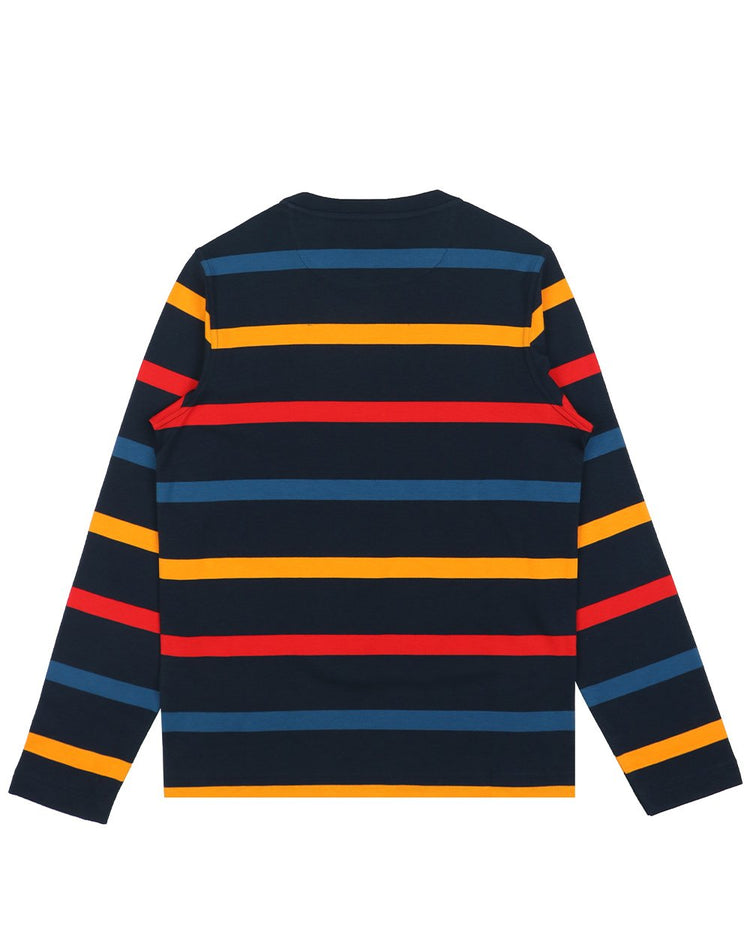 Long Sleeves Stripe Cotton T-Shirt - ISSI Outlet
