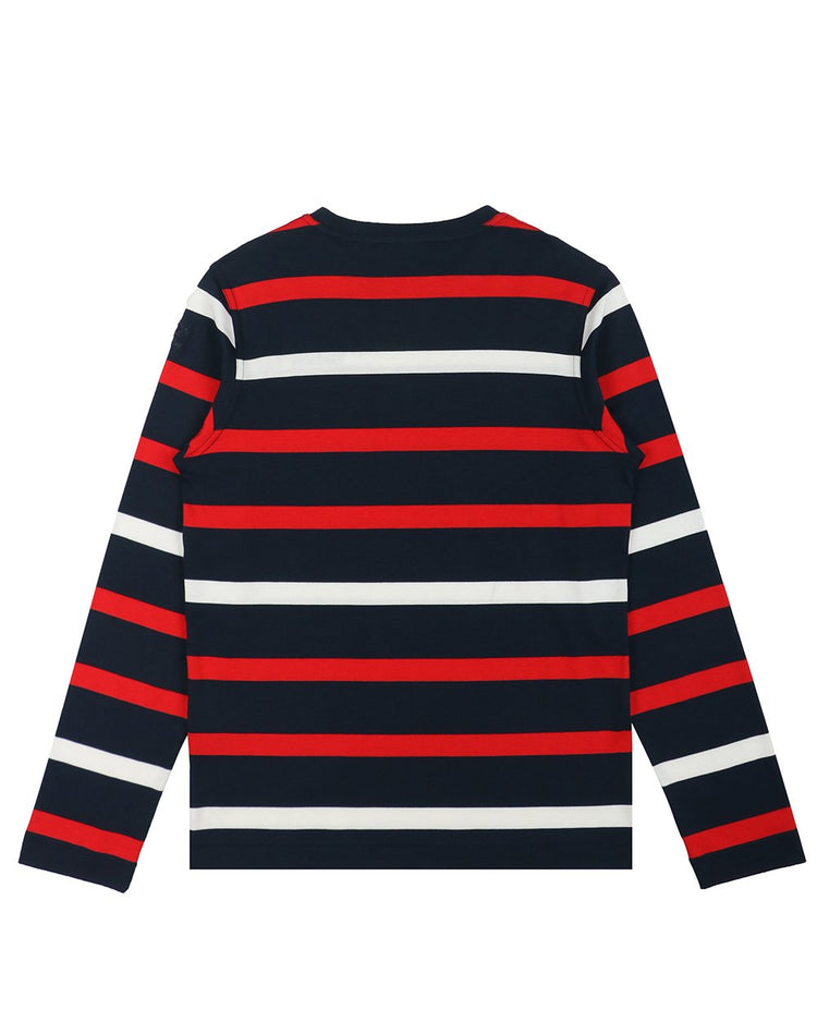 Long Sleeves Stripe Cotton T-Shirt - ISSI Outlet