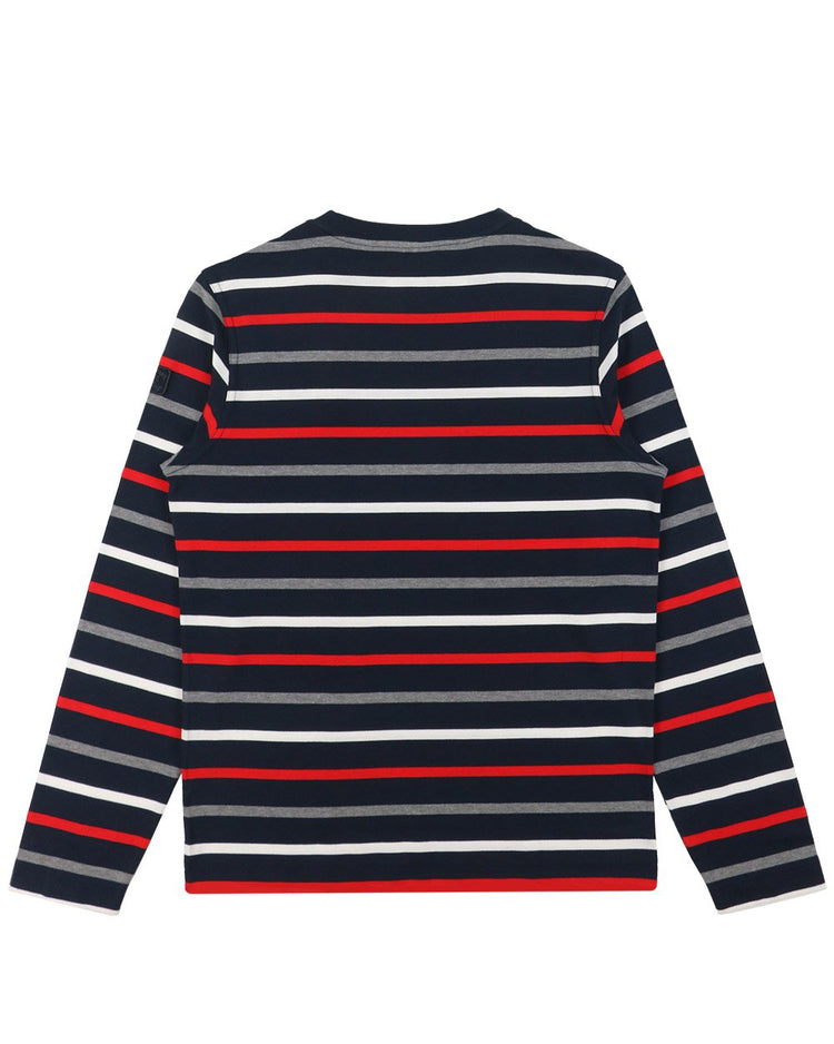 Long Sleeves Stripe Cotton T-Shirt - ISSI Outlet