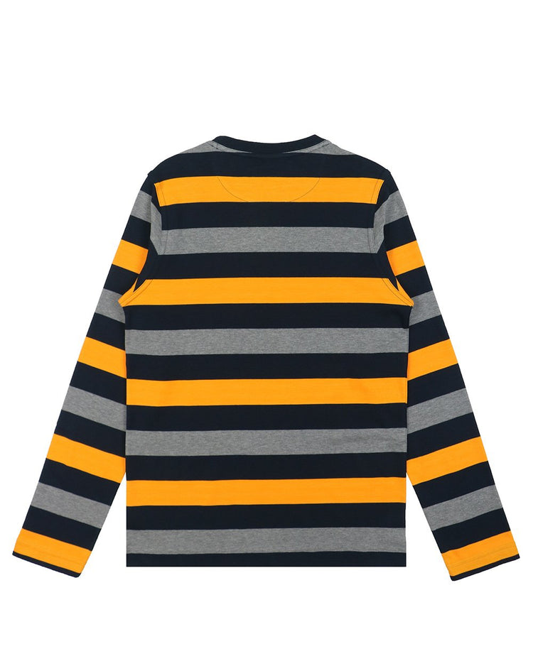 Long Sleeves Stripe Cotton T-Shirt - ISSI Outlet