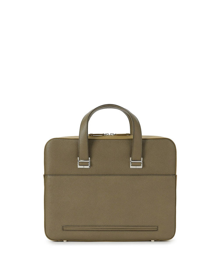 Mallette Classique Leather Briefcase - ISSI Outlet