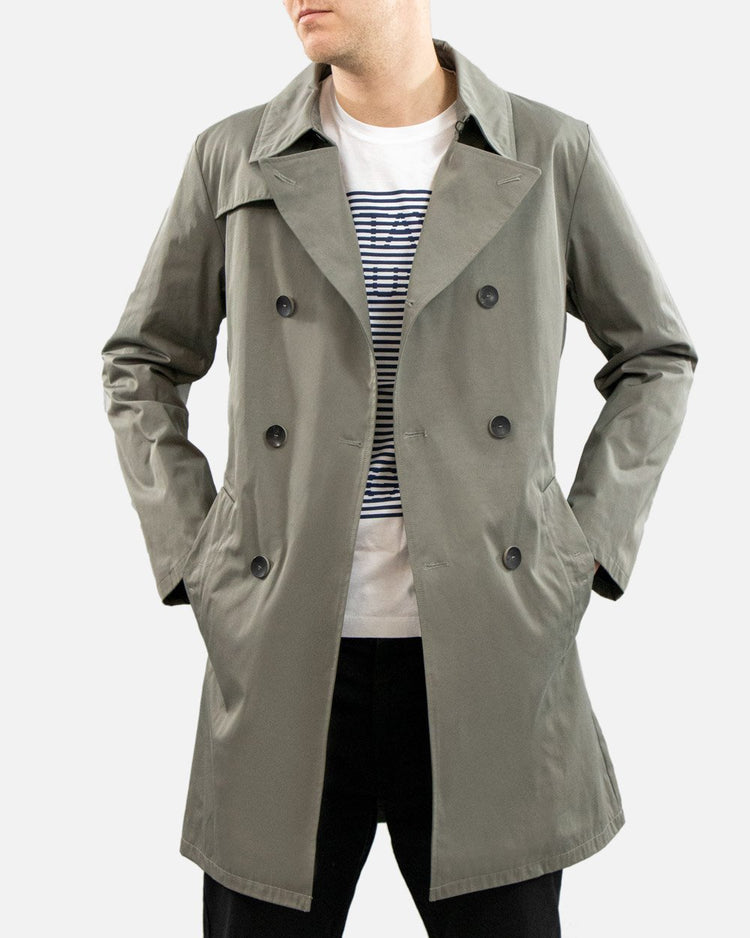 Cotton Fiber Trench Coat