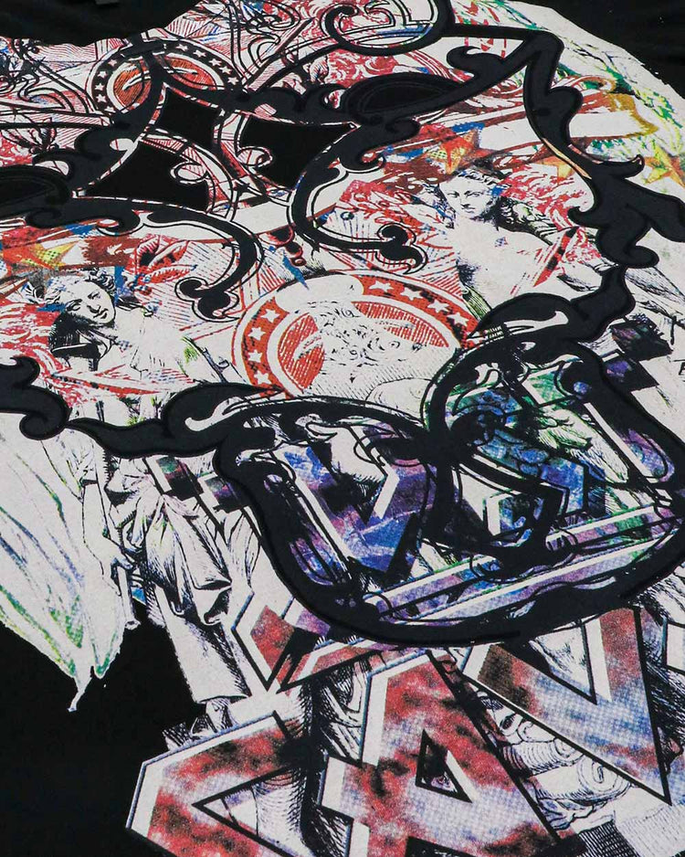 Print Round Neck Short Sleeves T-Shirt - ISSI Outlet