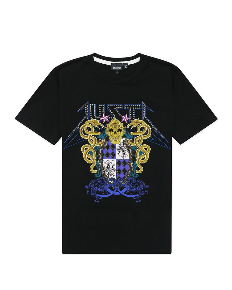 Printed Round Neck Short Sleeves T-Shirt - ISSI Outlet