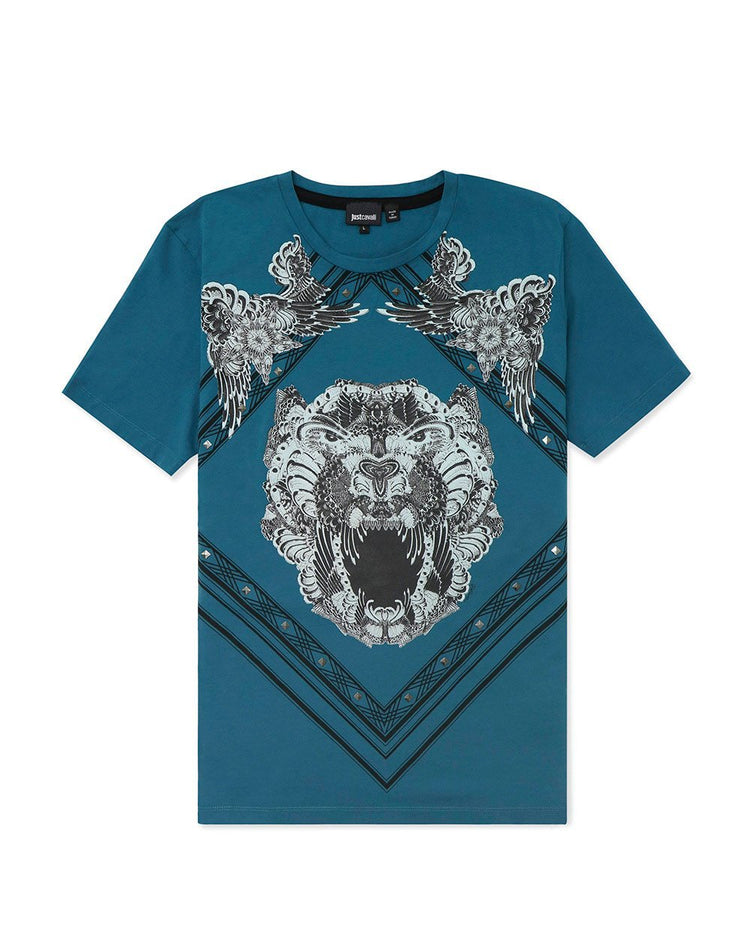 Printed Round Neck Short Sleeves T-Shirt
