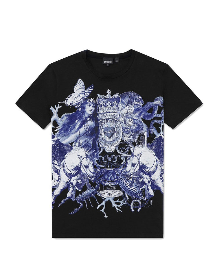 Printed Round Neck Short Sleeves T-Shirt