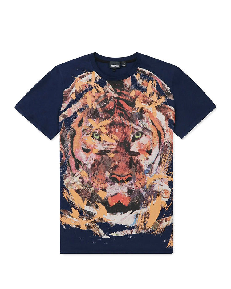Printed Round Neck Short Sleeves T-Shirt - ISSI Outlet