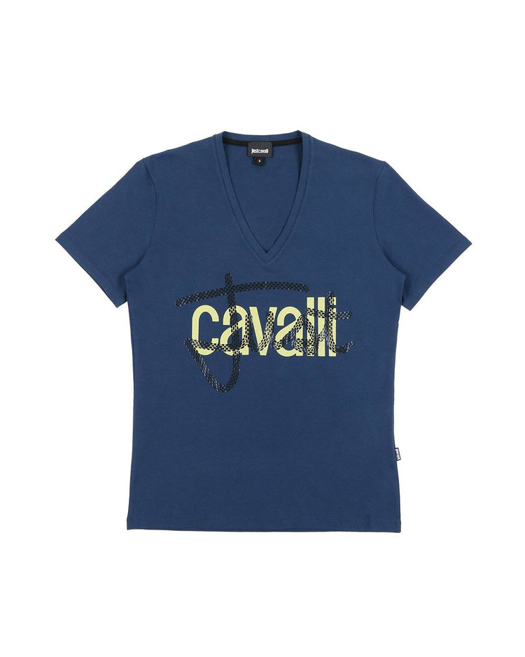 Printed V-Neck Short Sleeves T-Shirt - ISSI Outlet