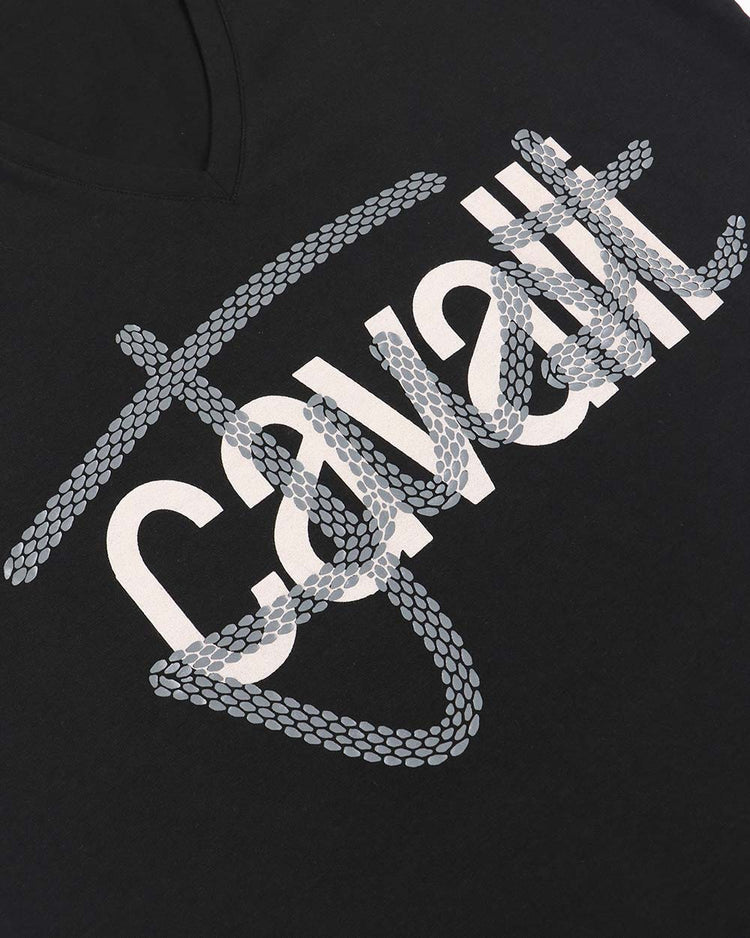Printed V-Neck Short Sleeves T-Shirt - ISSI Outlet