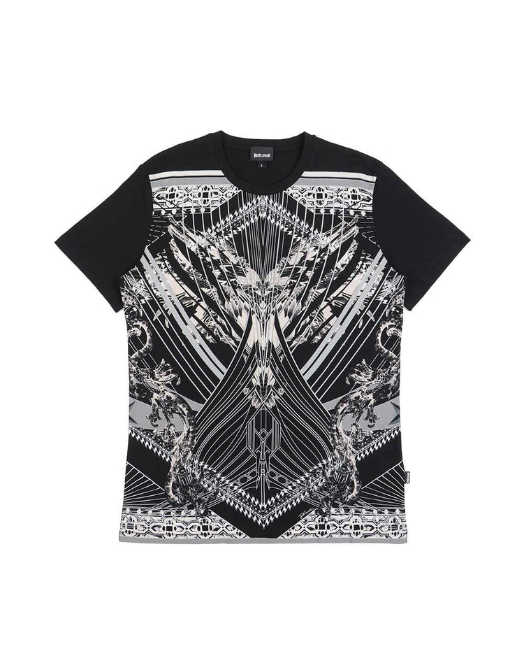 Printed Crew Neck Short Sleeves T-Shirt