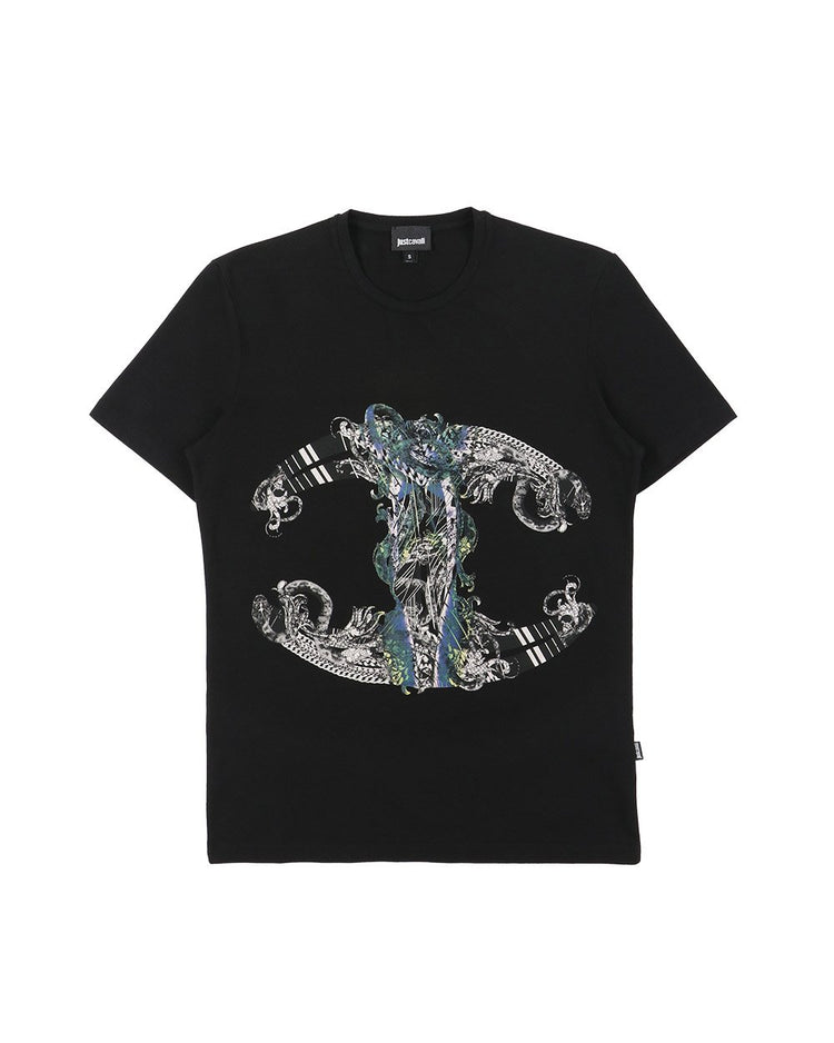 Printed Crew Neck Short Sleeves T-Shirt