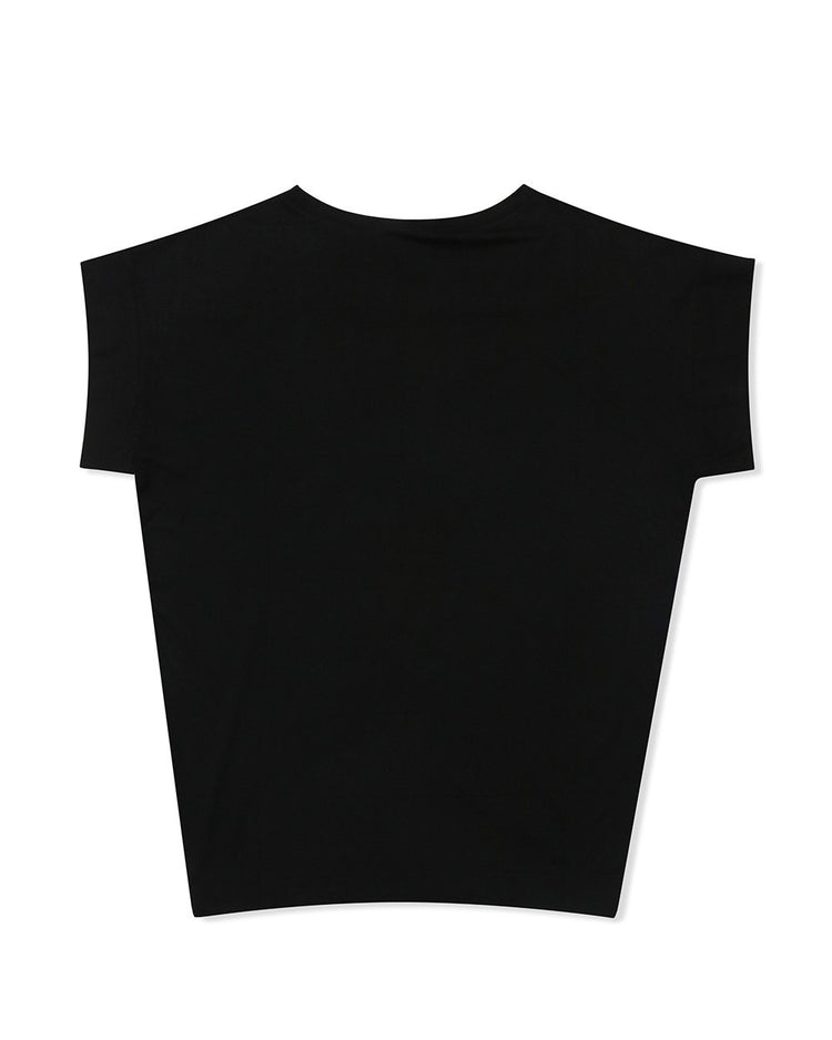 Print Round Neck Short Sleeves T-Shirt