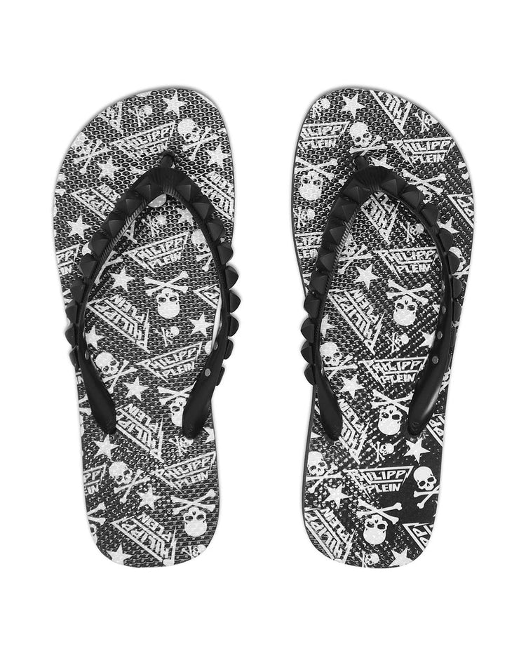 Skull Head Flip-Flops