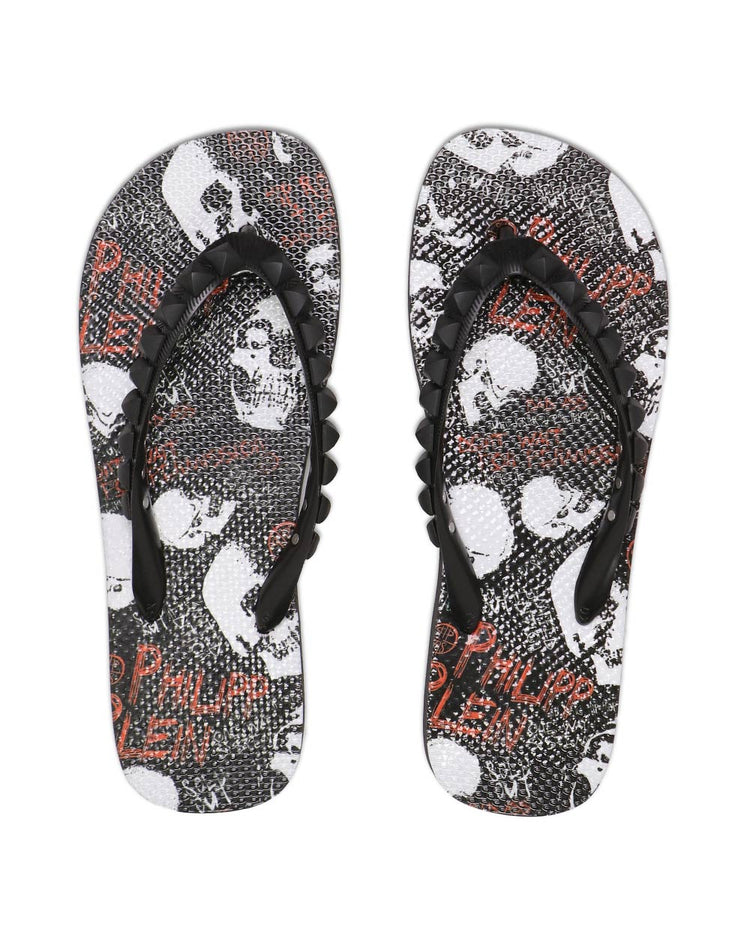 Skull Head Flip-Flops