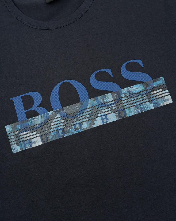 Logo Round Neck Short Sleeved T-Shirt