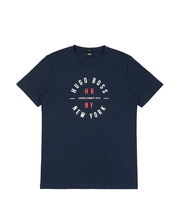Logo Round Neck Short Sleeved T-Shirt