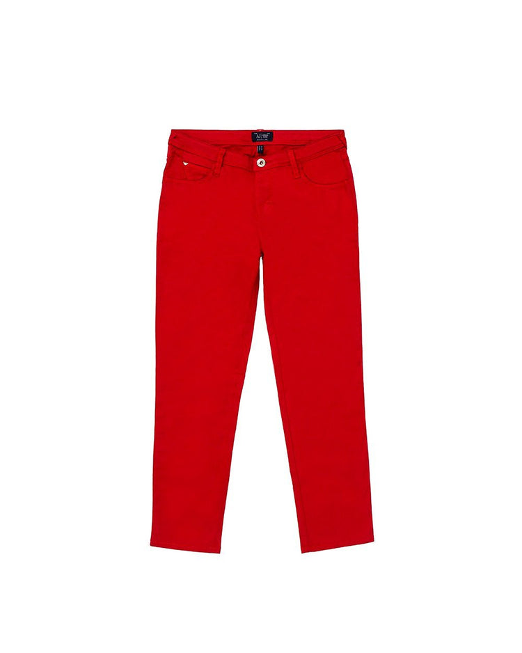 Stretch Cotton Capri Jeans