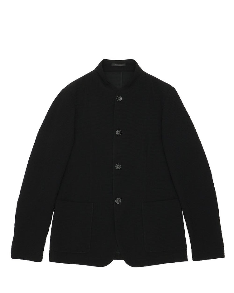 Round Neck Single-Breasted Blazer
