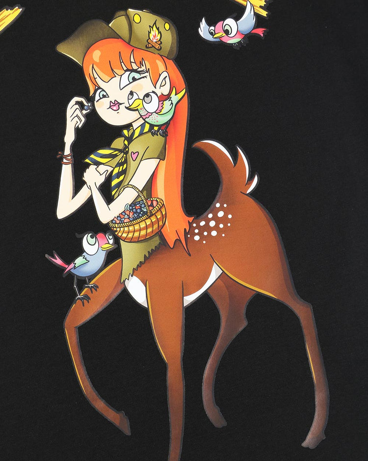 Printed Crew Neck Short Sleeves T-Shirt