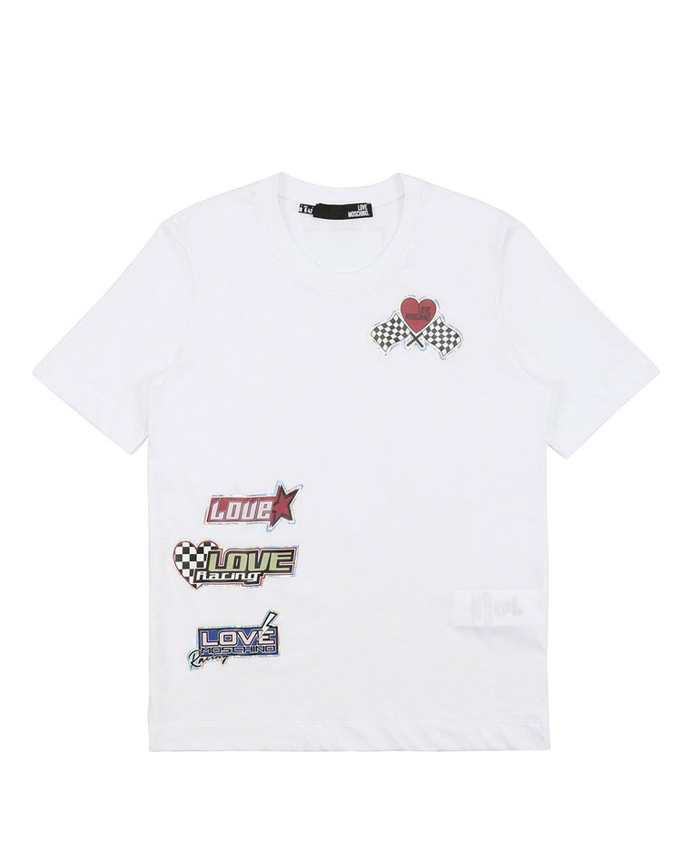 Printed Round Neck Short-Sleeves T-shirt