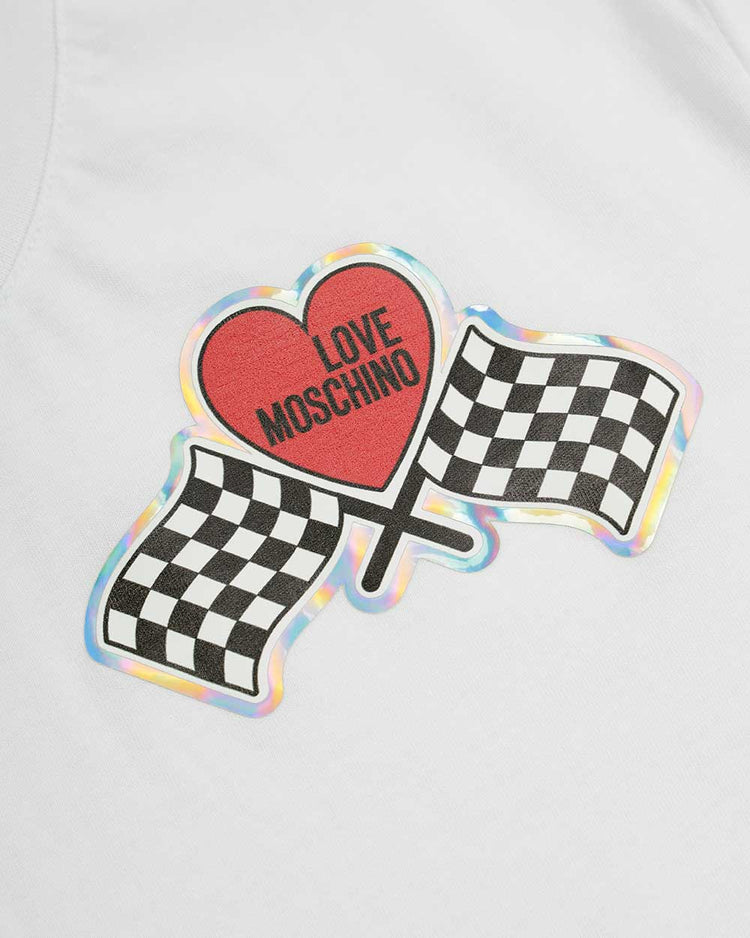 Printed Round Neck Short-Sleeves T-shirt