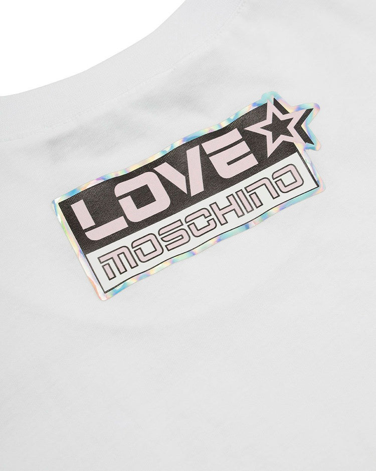 Printed Round Neck Short-Sleeves T-shirt