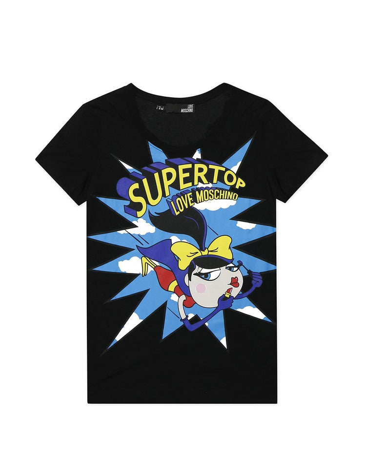 Printed Round Neck Short Sleeves T-Shirt