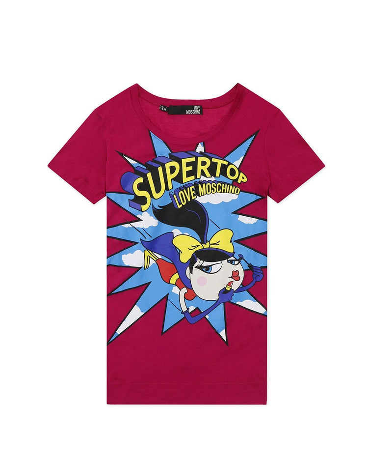 Printed Round Neck Short Sleeves T-Shirt