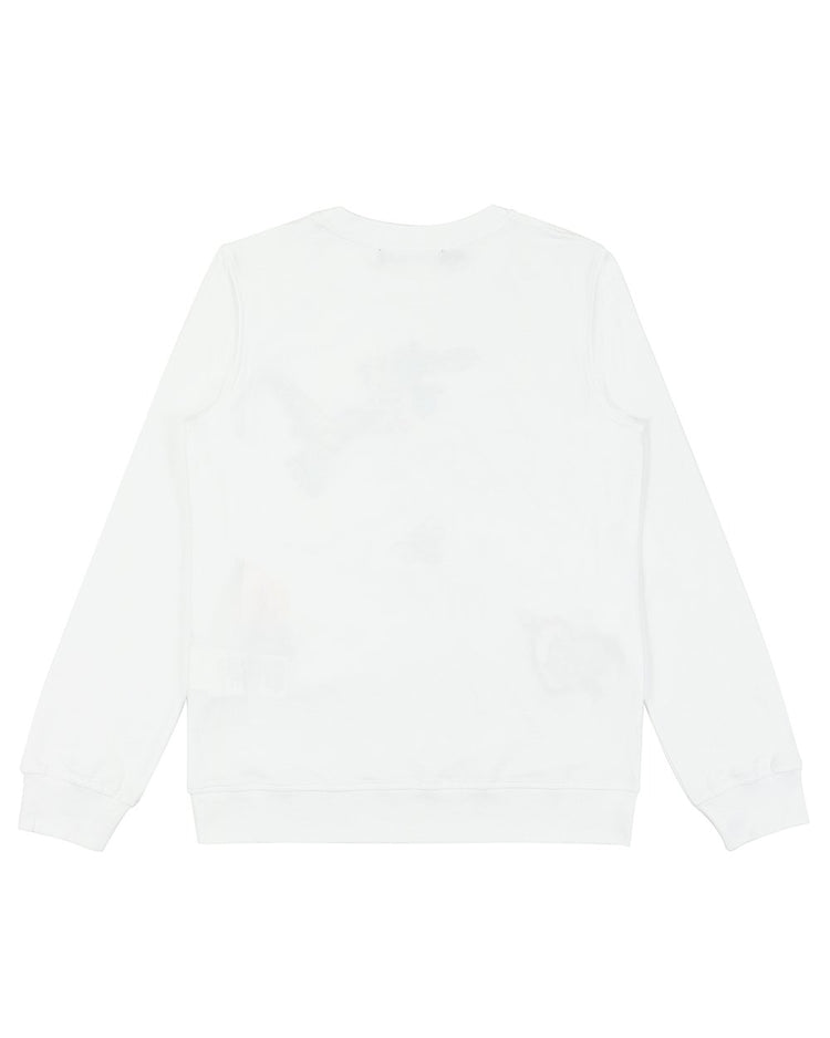 MOSCHINO Printed Round Neck Long-Sleeves T-shirt