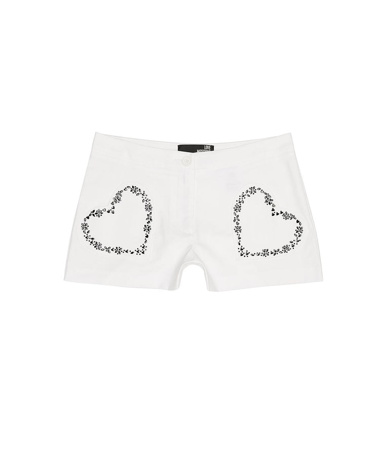 MOSCHINO Heart Patterned Shorts