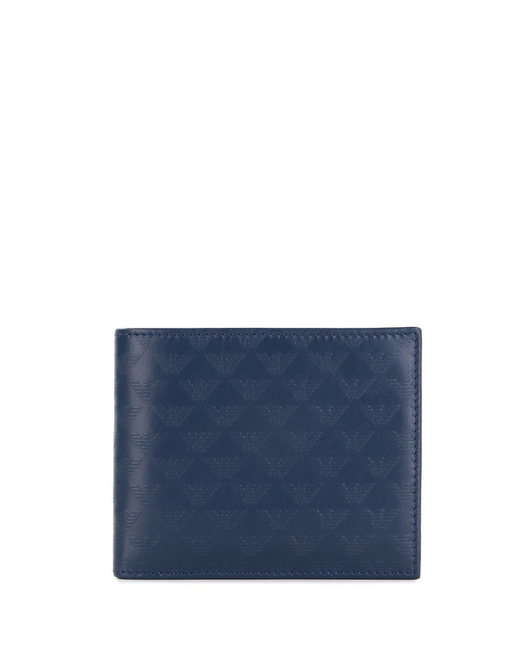 Eagle Logo Printed Leather Wallet