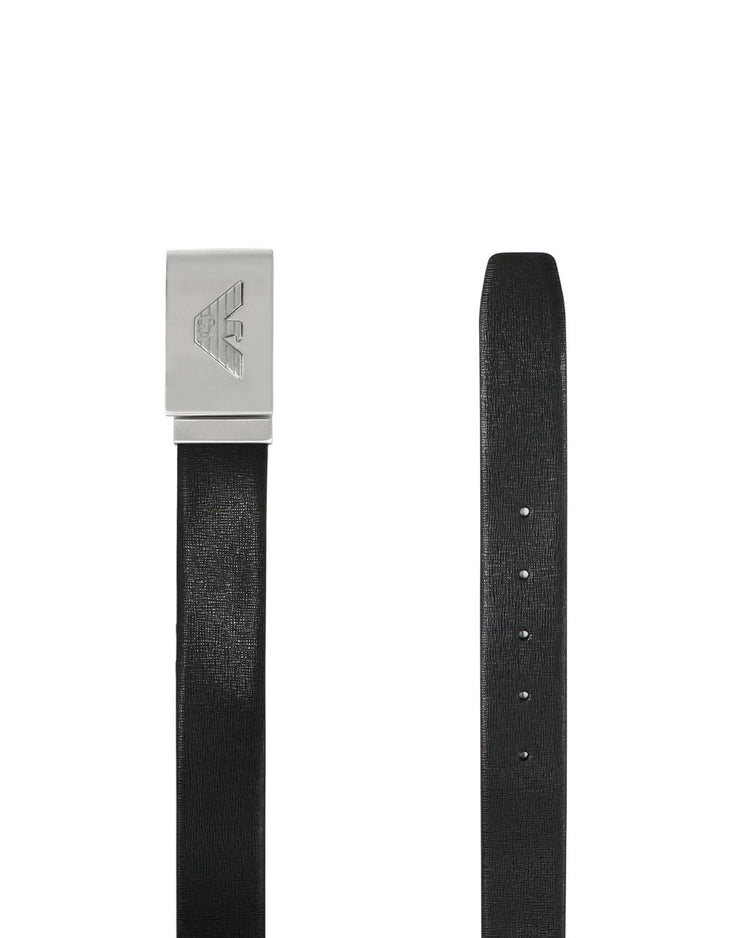 Leather Plate Buckle Belt