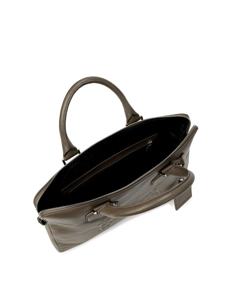 LOGO Leather Briefcase