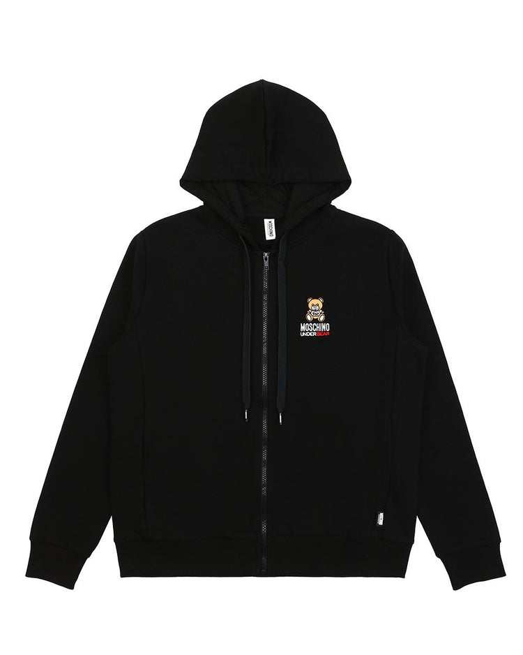 Embroidered Zip-up Hooded Jacket