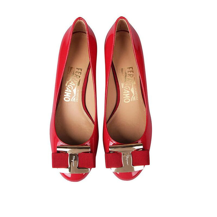 Ninna Patent Leather Wedge Pumps