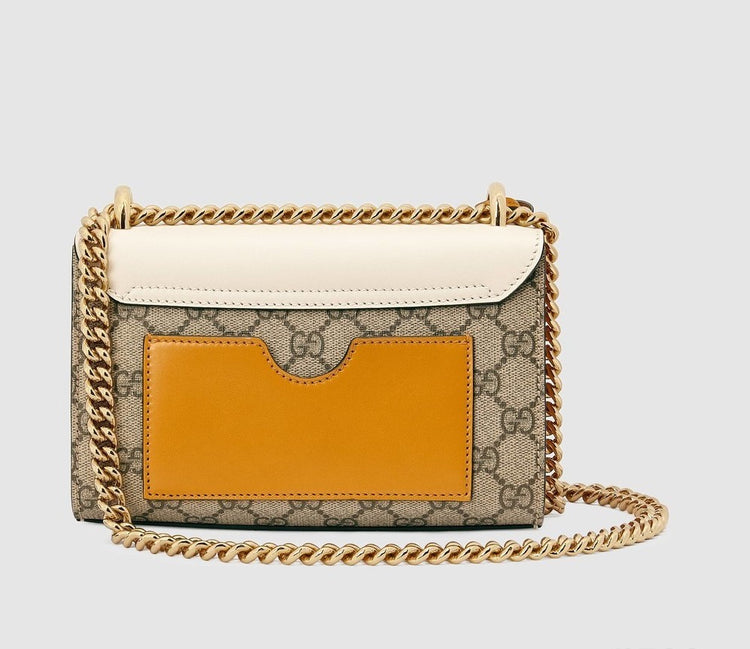 GG Supreme Canvas and Leather Shoulder Bag