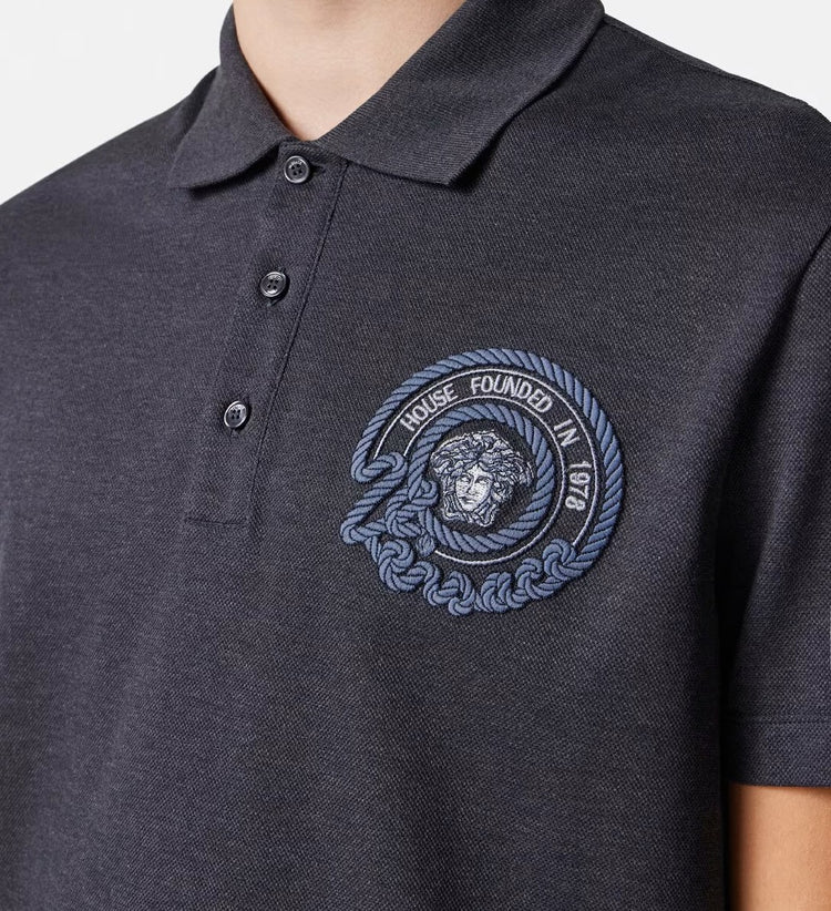 VERSACE  LOGO  POLO SHIRT