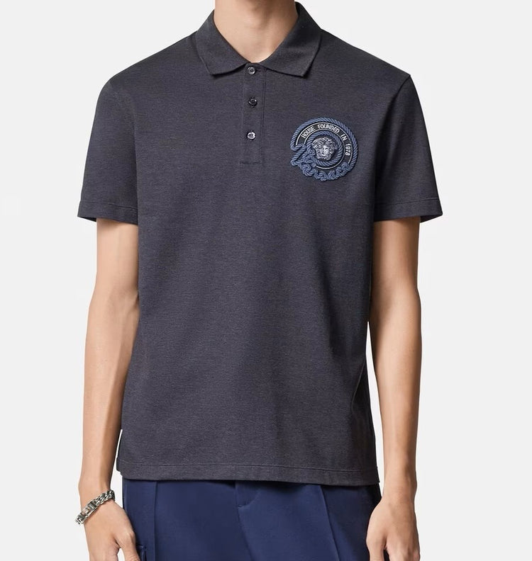 VERSACE  LOGO  POLO SHIRT