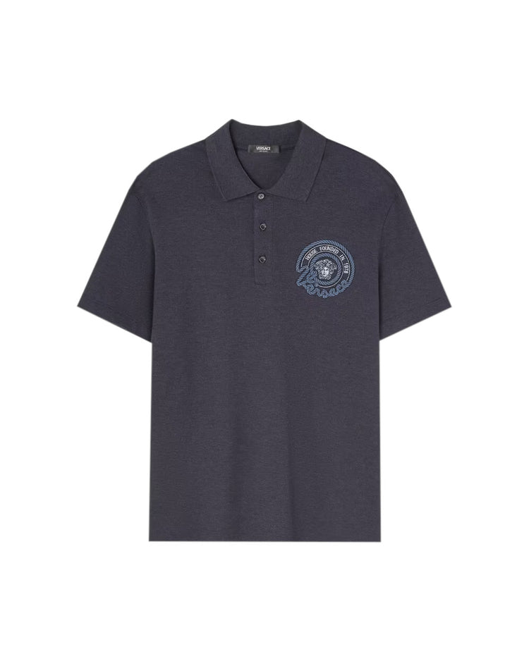 VERSACE  LOGO  POLO SHIRT