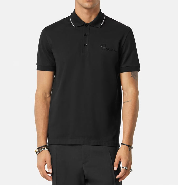 VERSACE  LOGO POLO SHIRT