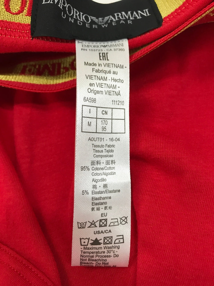 Stretch Cotton Briefs (1112106A598RED )