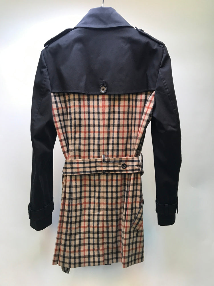 Daks Houndstooth Wrap Coat (U87005600)