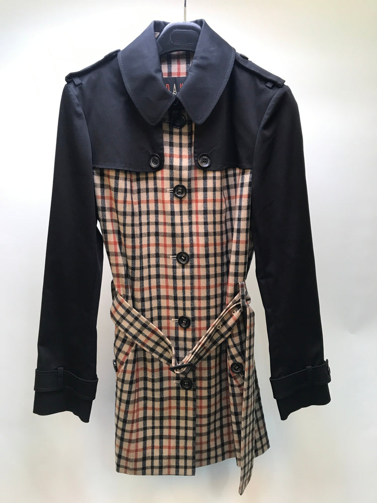Daks Houndstooth Wrap Coat (U87005600)
