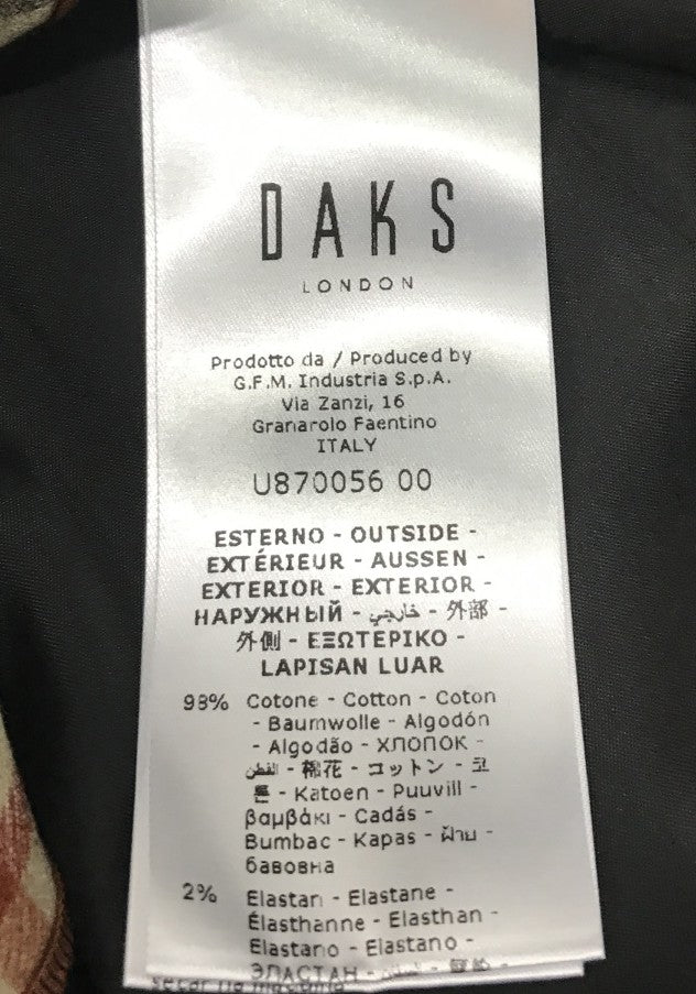 Daks Houndstooth Wrap Coat (U87005600)