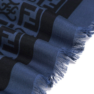 FF jacquard Silk Scarf