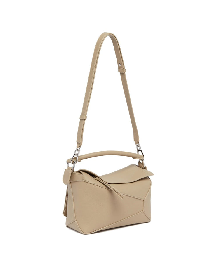 Small Puzzle Edge bag in soft grained calfskin