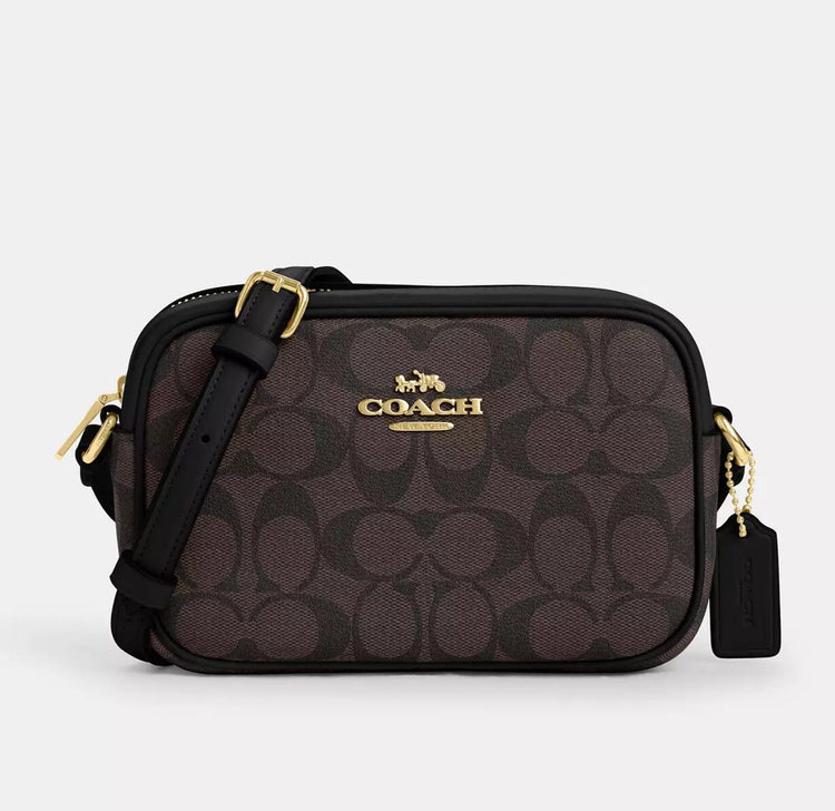 MINI JAMIE CAMERA BAG IN SIGNATURE CANVAS